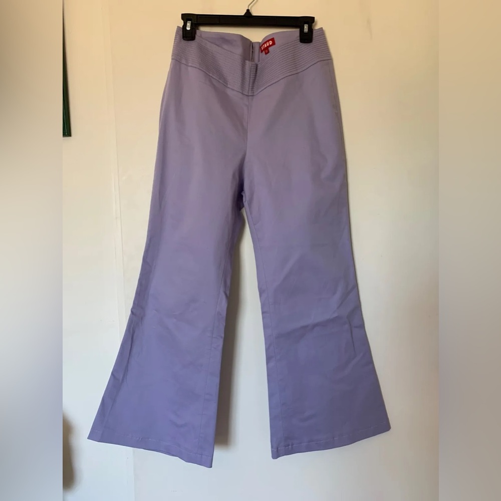 STAUD Stretch bell bottom pants